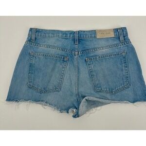 IRO Gacily Chain Embellish Distress Denim shorts size 27
